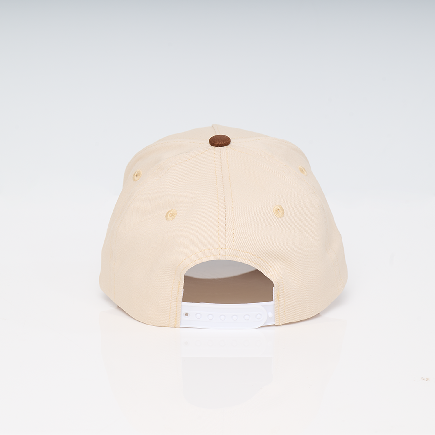 Beige and Brown Baseball Cap